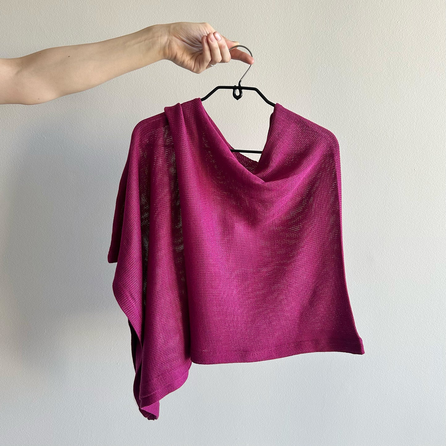 Knits: Bamboo/Cotton Poncho (Assorted Colours)