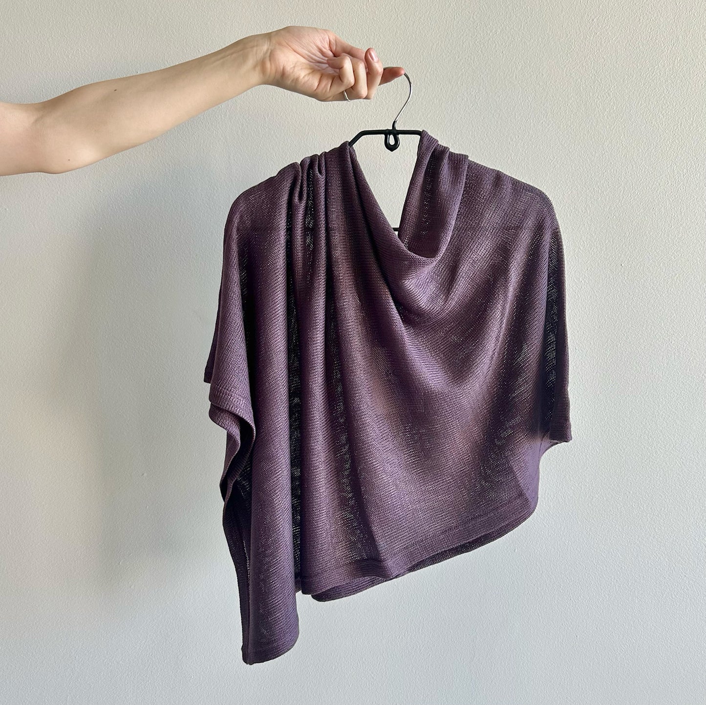 Knits: Bamboo/Cotton Poncho (Assorted Colours)