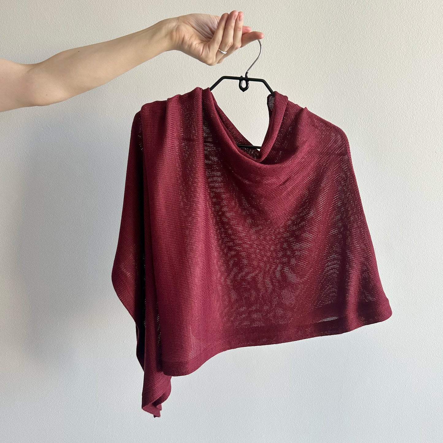 Knits: Bamboo/Cotton Poncho (Assorted Colours)