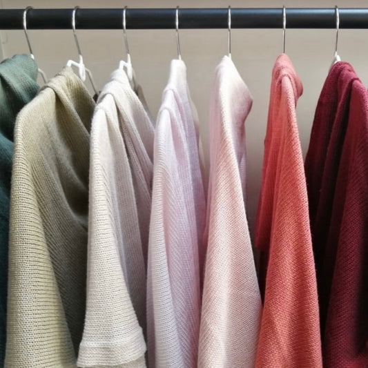 Knits: Bamboo/Cotton Poncho (Assorted Colours)